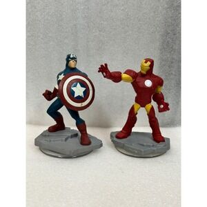 Disney Infinity Marvel 2.0 Captain America Iron Man‎ Action Figures Set Toy